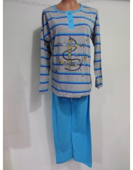 Baskılı Anne Beden Bayan Pijama Takımı